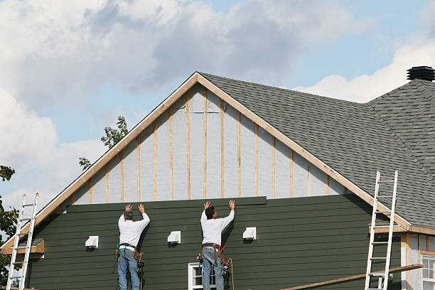 Professional Storm Damage Siding Repair technician working in Cross Fork, PA